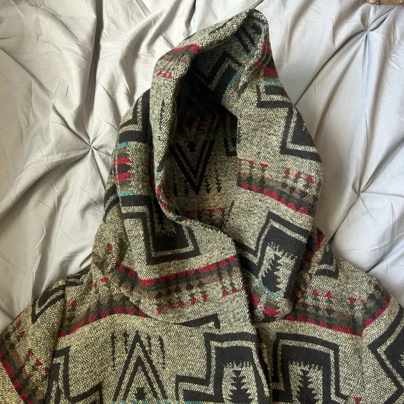 Mossimo Supply Co. Trench Style Coat with Geometric Print - Picture 6 of 10